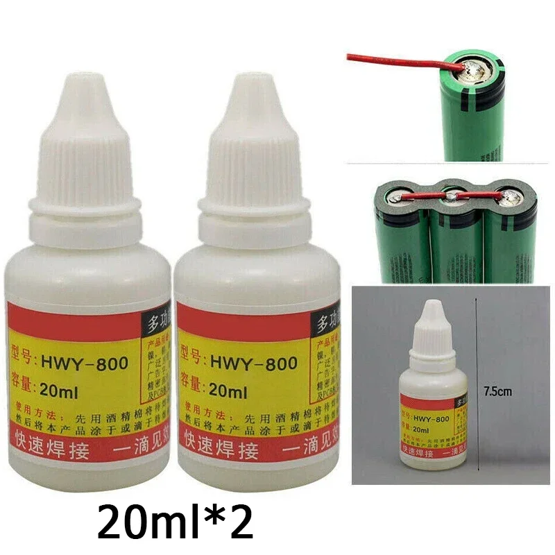 Soldering Flux Liquid - 2 pièces 20ml acier inoxydable liquide