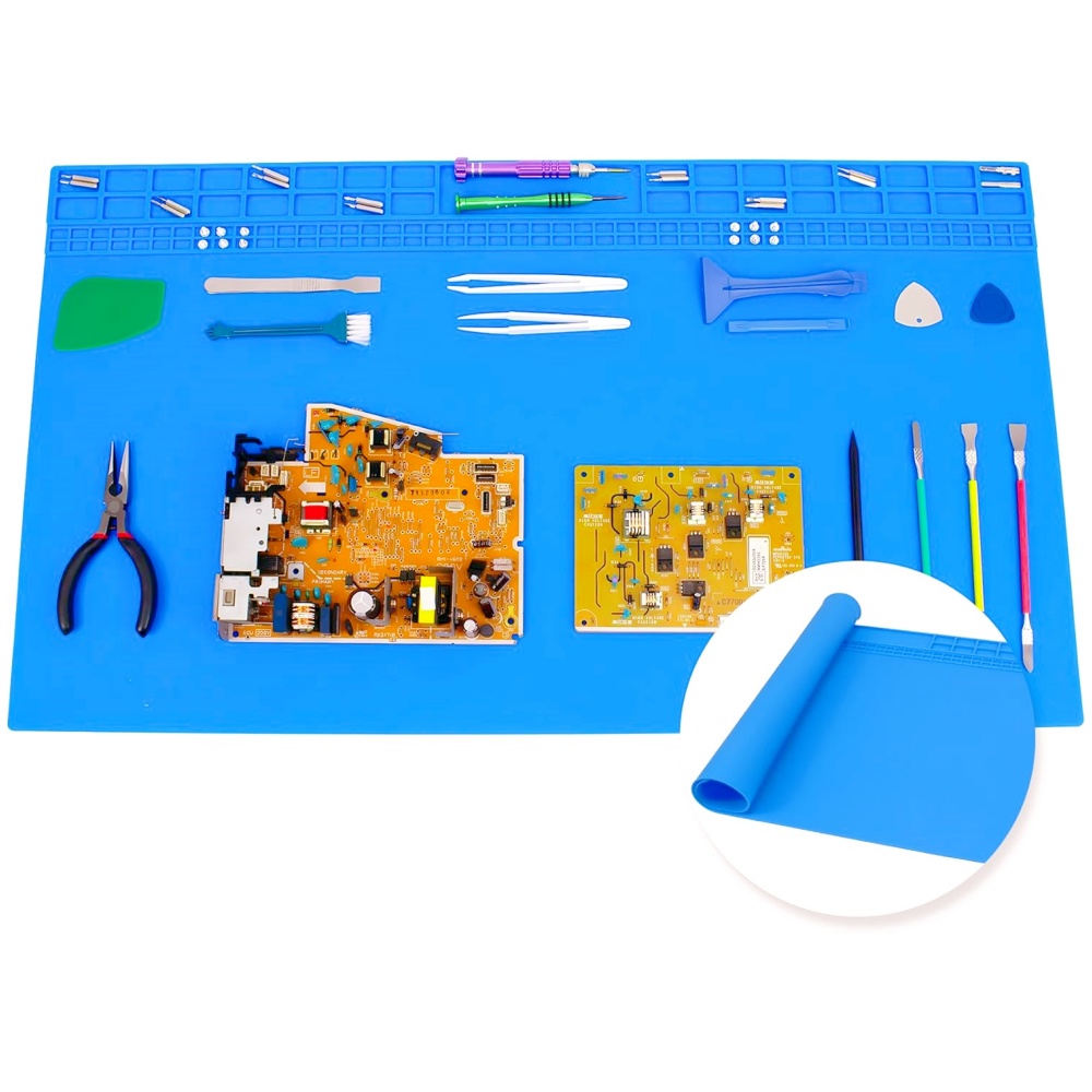 Electronics Repair Workbench - Tampon de soudure en Silicone résistant