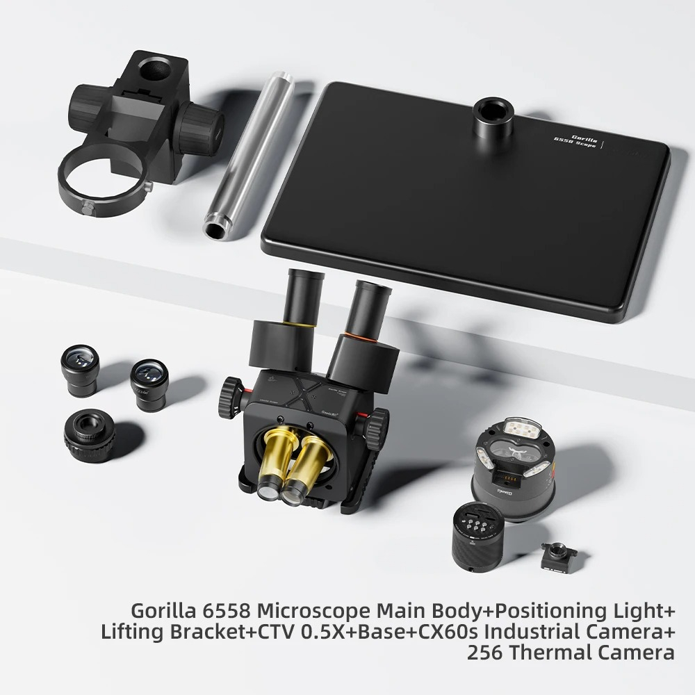 Electronics Repair In Usa - Microscope trinoculaire Qianli 6558 Gorilla, zoom