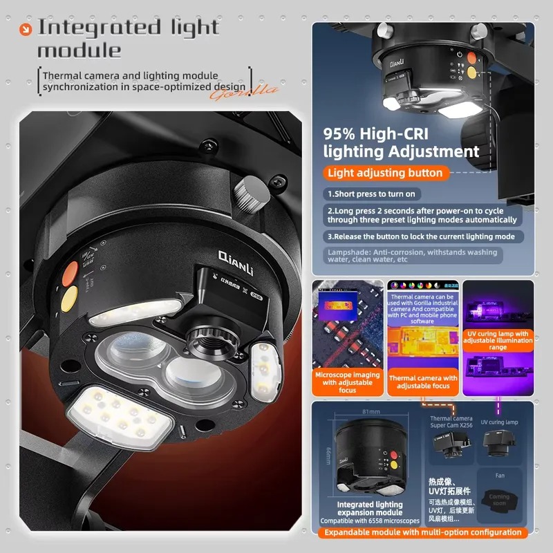 Microscope trinoculaire Qianli - Electronics Repair In Usa avis et prix