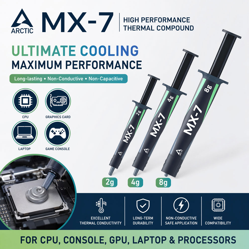 Pâte thermique ARCTIC MX-7 4G  - Thermal Paste Cpu avis et prix