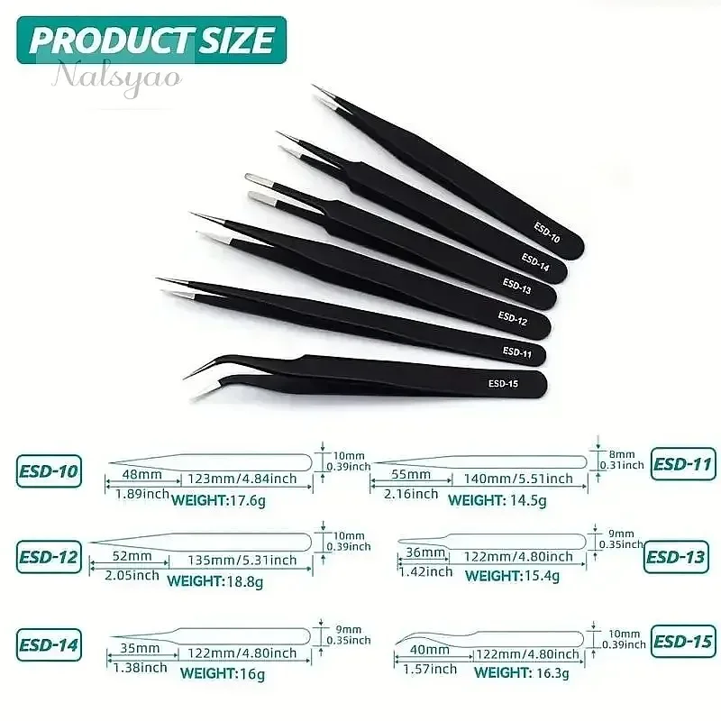 Ensemble de 6 pinces de précis - Electronics Repair Tool avis et prix